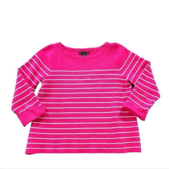 Tahari Pink Stripe Sweater - Picture 1 of 6
